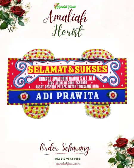 Papan Bunga Ucapan Selamat Bratasena Adiwarna